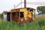 Wrecked and abandoned Davenport switcher